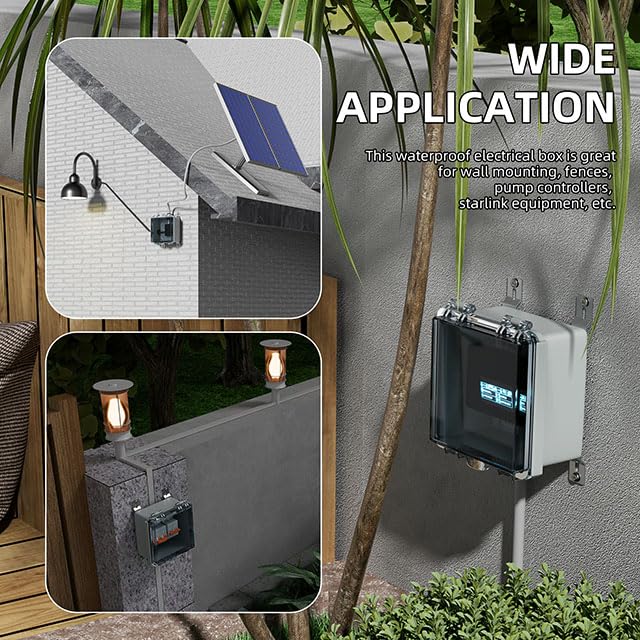 Joinfworld wall brackets and screws provided enable quick secure outdoor installation