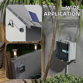 Joinfworld wall brackets and screws provided enable quick secure outdoor installation