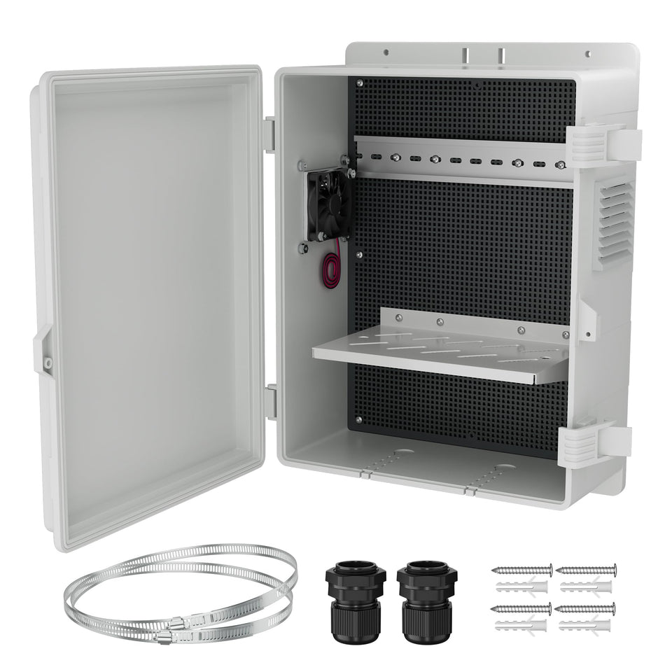 Joinfworld white outdoor box waterproof showcasing weatherproof protection for exteriors