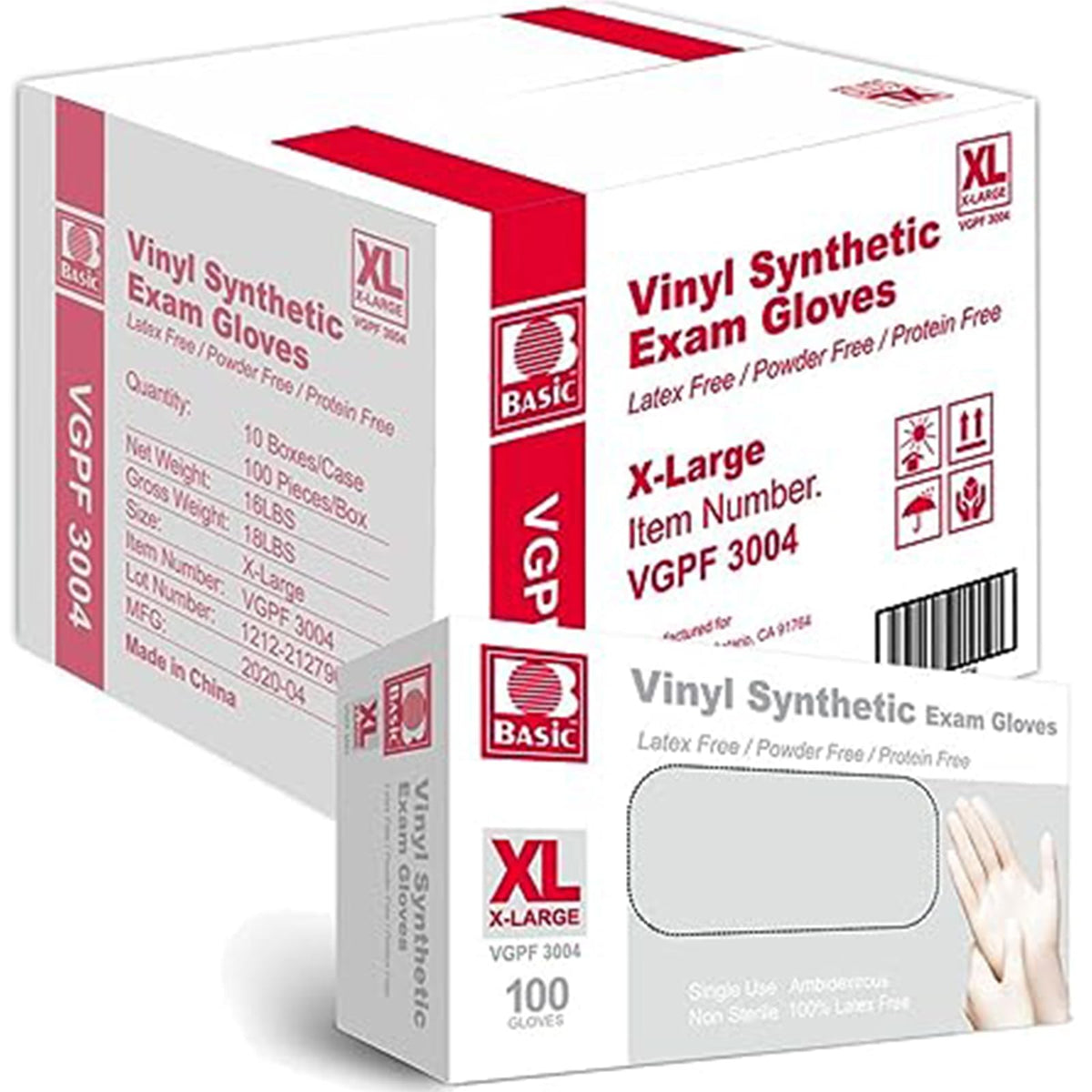 Jointown vinyl gloves in a clear box for quick, organized access.
