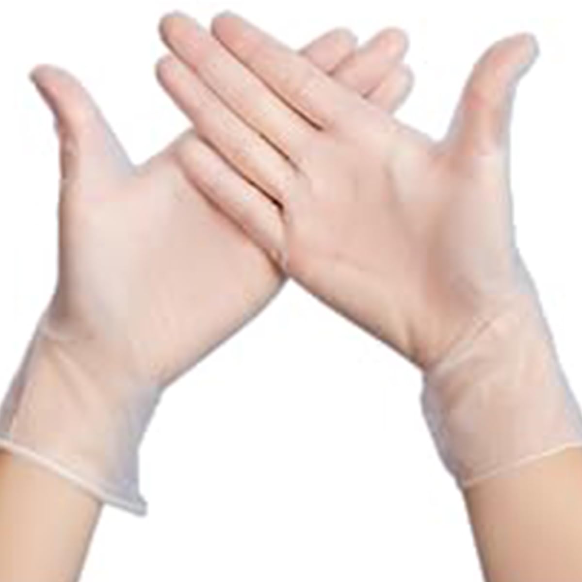 Jointown clear gloves packaging highlights latex-free and powder-free design.