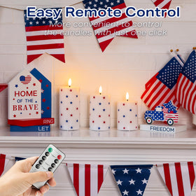 JOIONE flameless candles suit indoor use and covered outdoor porches.
