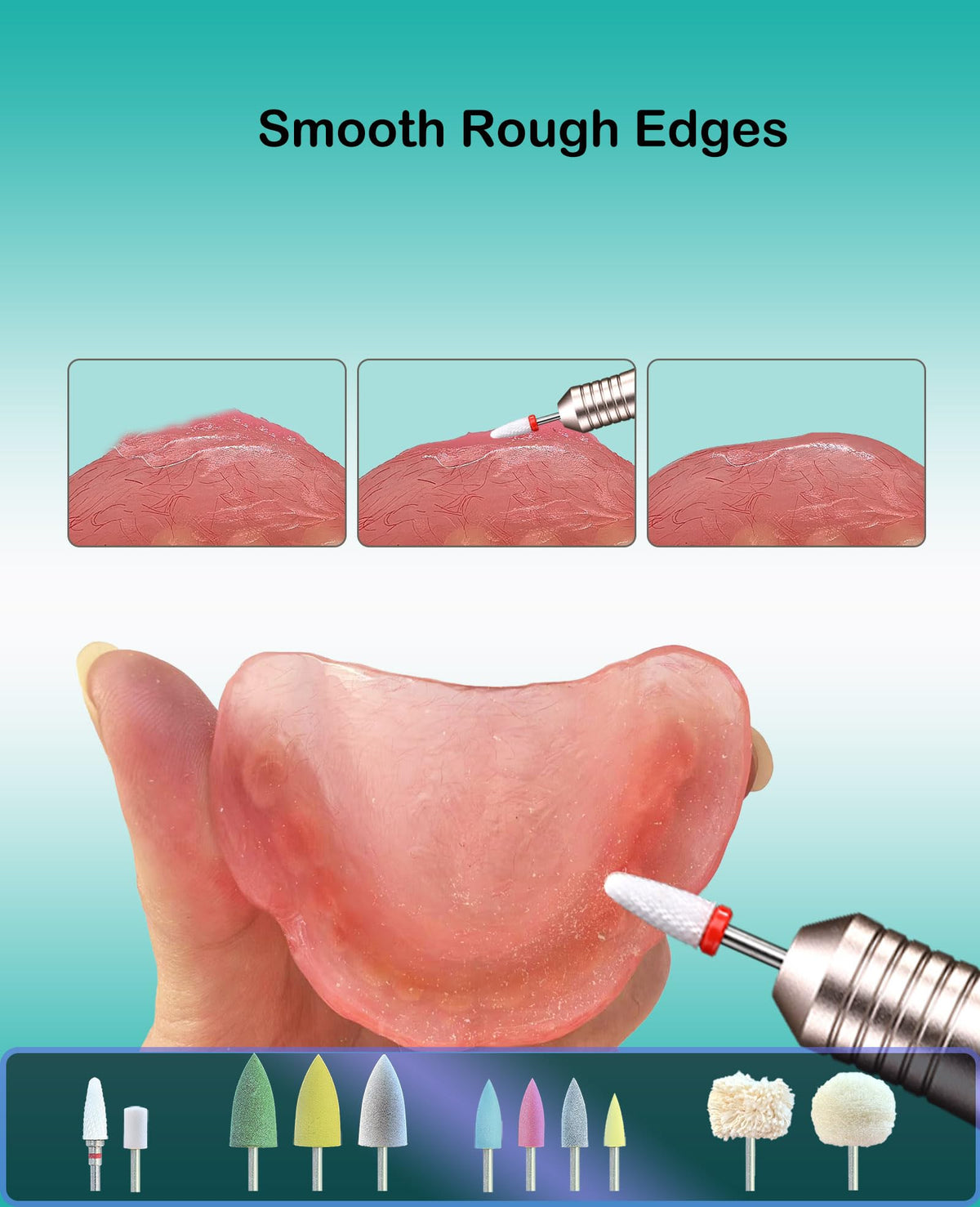 JOIRACK cordless mini polisher microcrack polishing on acrylic bases
