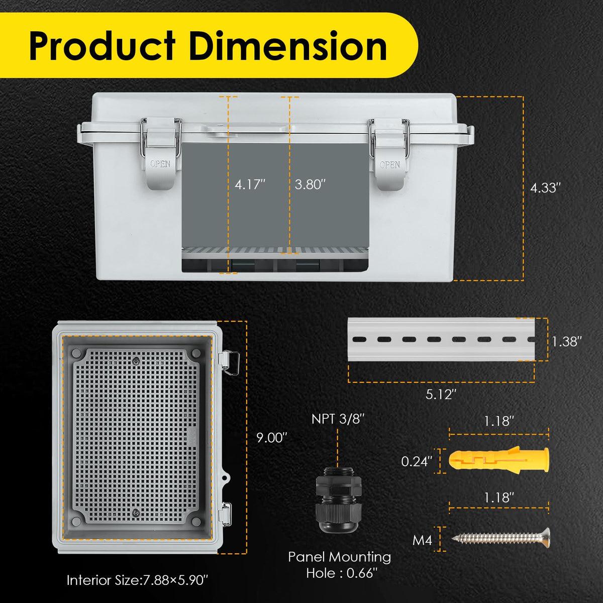 Joisyoya DIY-friendly enclosure with mounting brackets for easy customization
