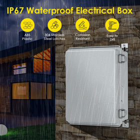 Joisyoya IP67 weatherproof enclosure with DIN rail for rugged outdoor deployments