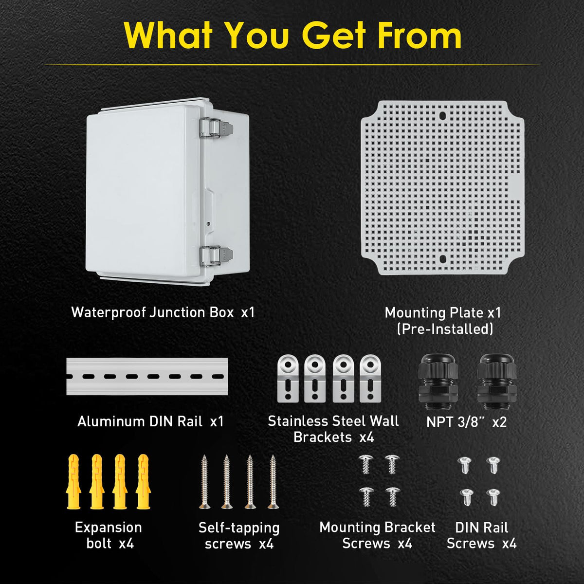 Joisyoya wall brackets simplify mounting of cameras and routers.