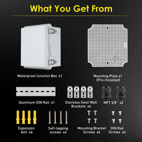 Joisyoya wall brackets simplify mounting of cameras and routers.