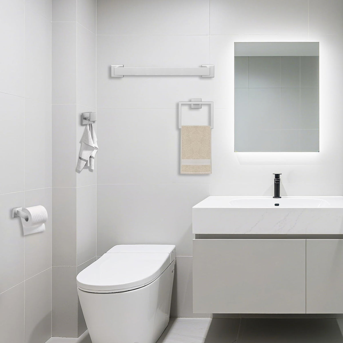 JOPOFI brushed nickel finish close-up highlights corrosion resistance
