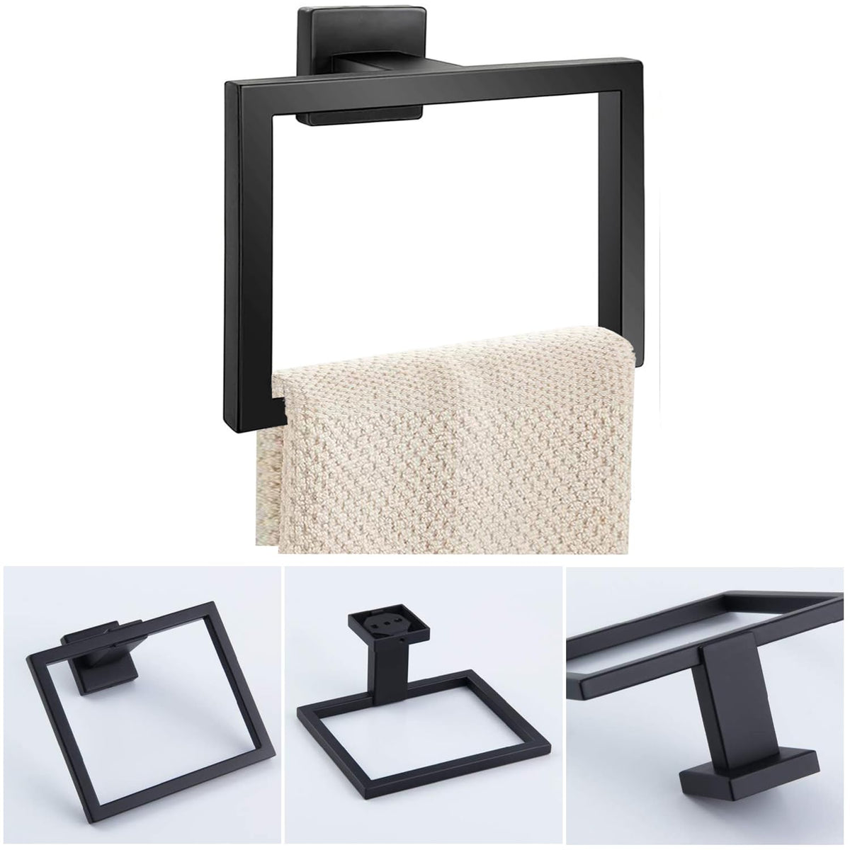 JOPOFI SUS304 stainless steel towel holder with rustproof finish.