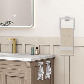 JOPOFI toilet paper holder with brushed nickel finish for daily use