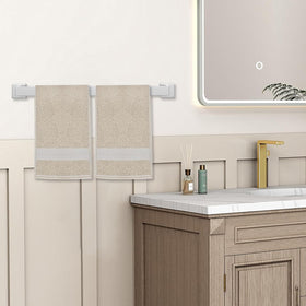 JOPOFI towel ring in brushed nickel adds stylish towel storage