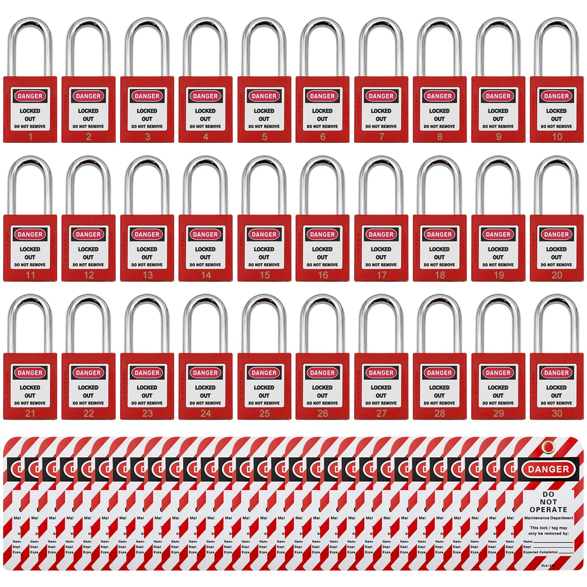 JOJOMARK lockout locks assembly showing a sturdy body for reliable shutdowns