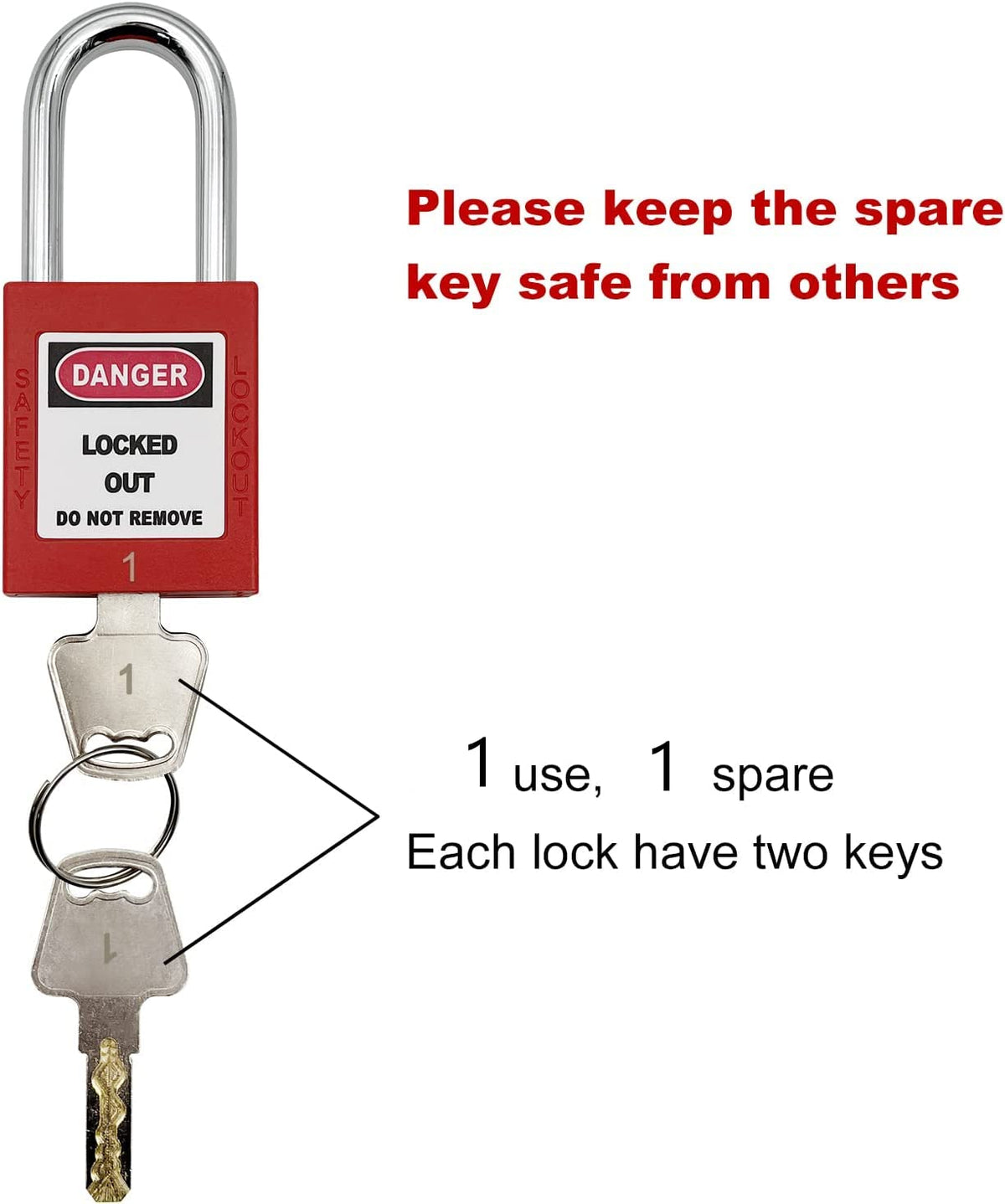 JOJOMARK lockout locks laser-printed numbers aid quick identification and tracking