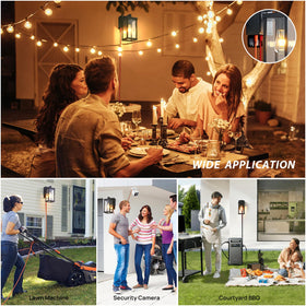 JOKAONOTL uses E26 bulbs for LED, CFL, or incandescent.