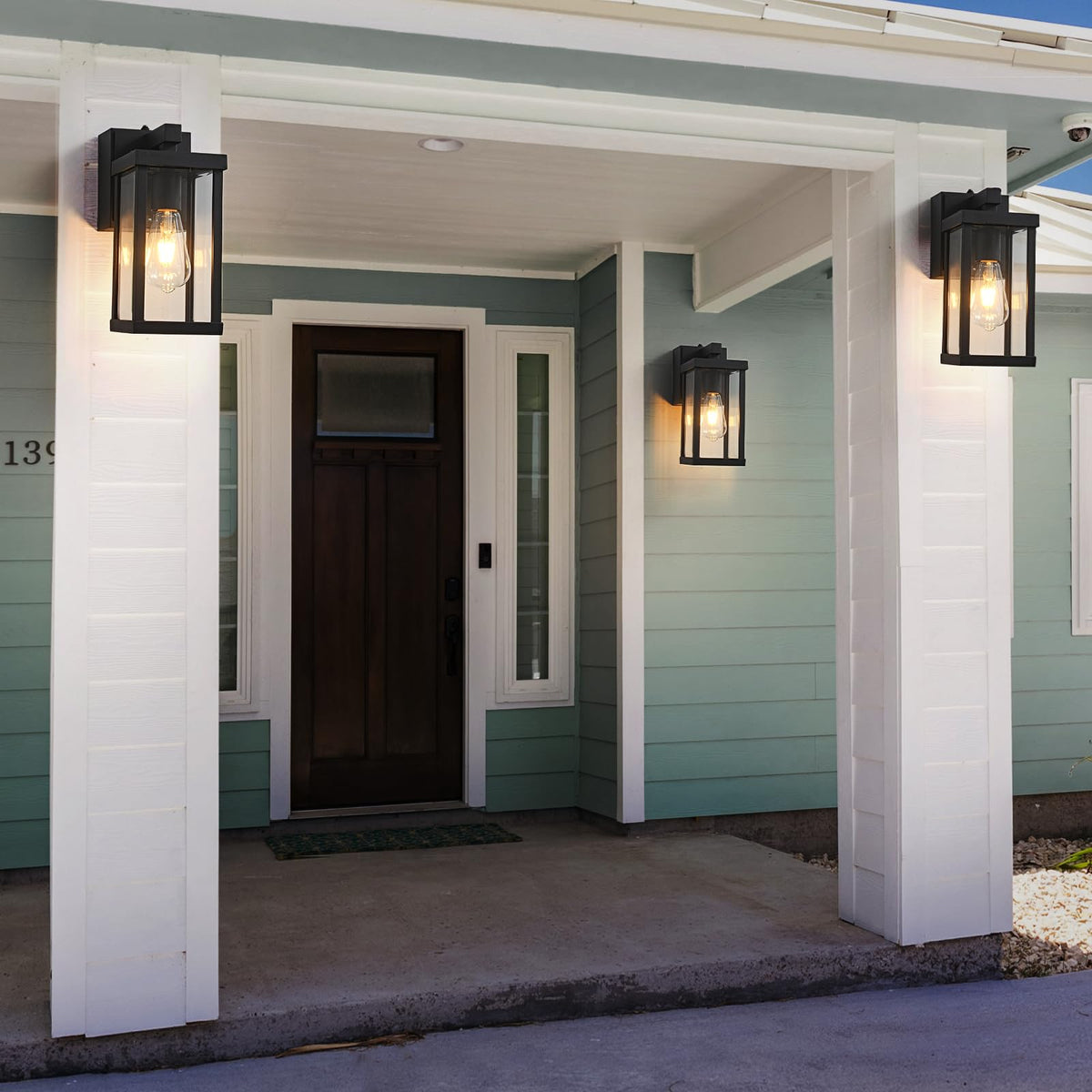 JOKAONOTL two-outlet porch light suited for porch and doorway.