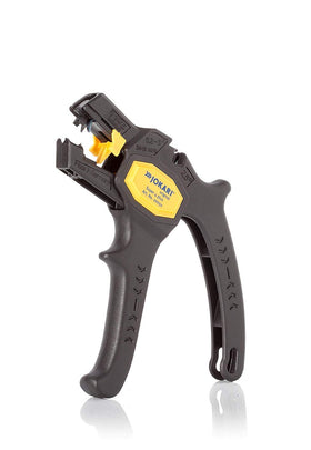 JOKARI Ergonomic Super 4 Plus wire stripper close-up showing precise stripping.