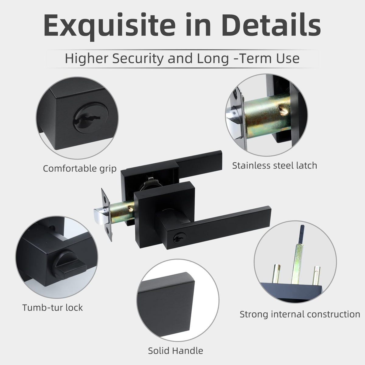 JO.KO backset adjustable from 60 to 70 mm fits doors.