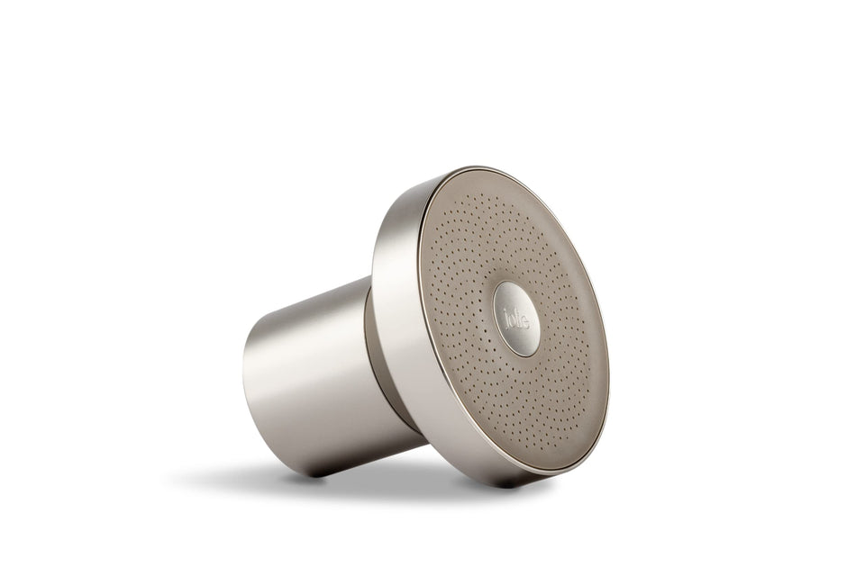 Jolie Filtered Showerhead with brushed steel faceplate for a premium spa feel