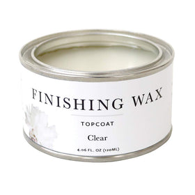 Jolie Finishing Wax bottle front shows a clear odor-free topcoat for interior wood.