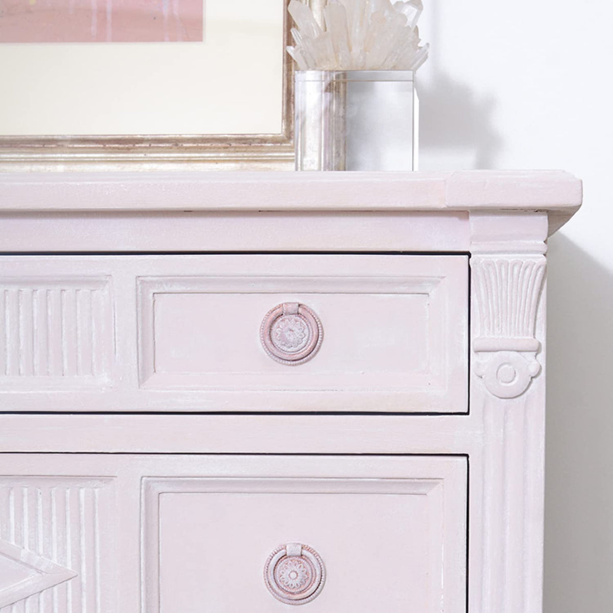 Cleanup with lint-free cloth removing excess Jolie Finishing Wax