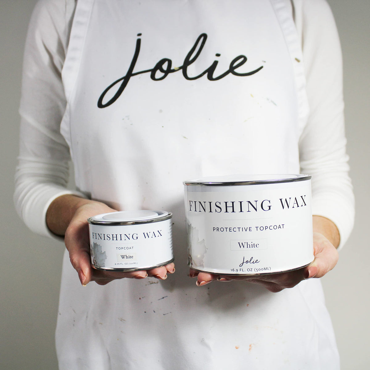 Jolie Finishing Wax on wood grain, enhancing natural texture and depth