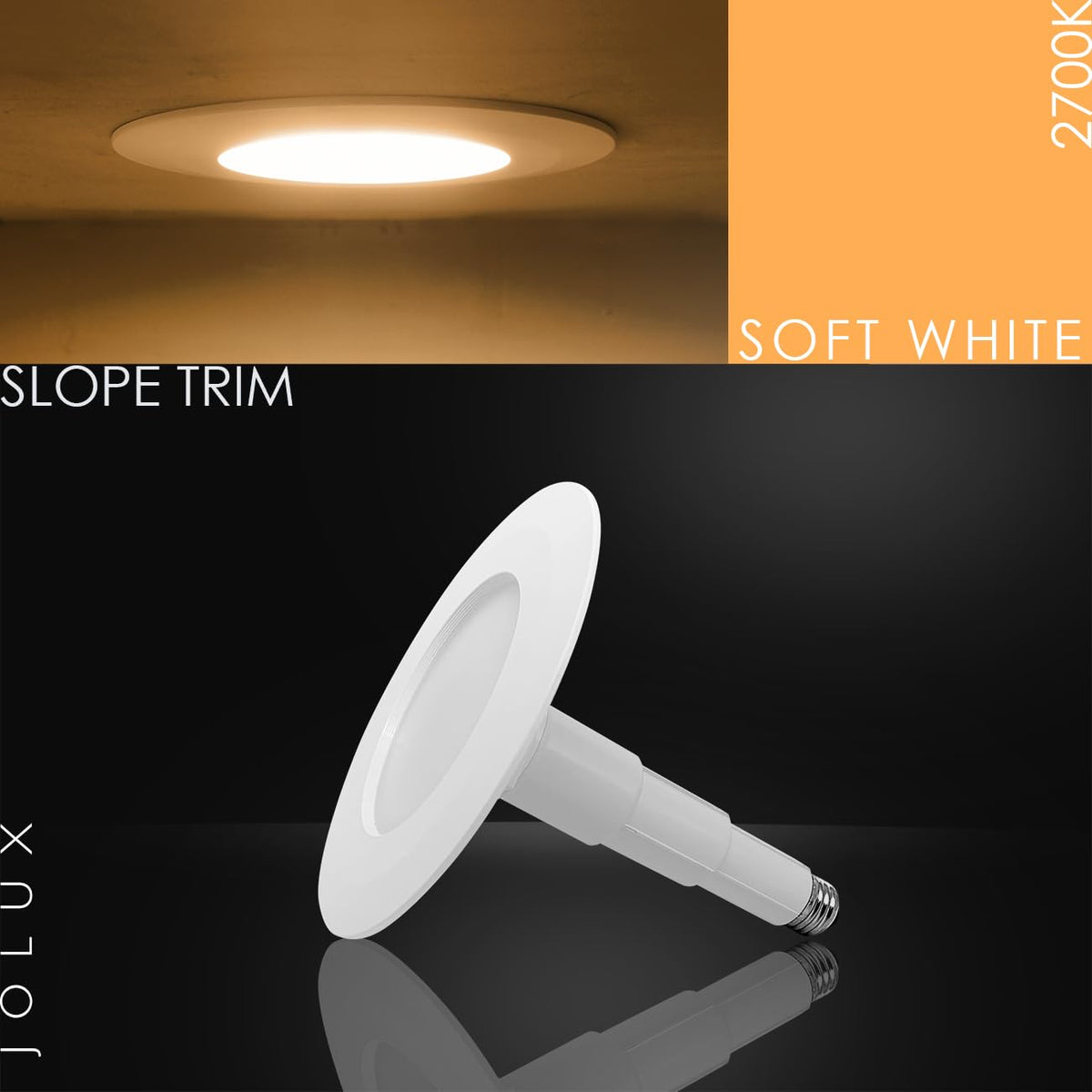 Jolux LED can light installation demonstrates quick screw in retrofit for ceiling cans