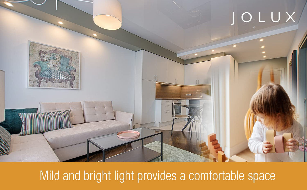 Jolux LED Stick Light Bulbs delivering 5000K daylight for crisp task lighting