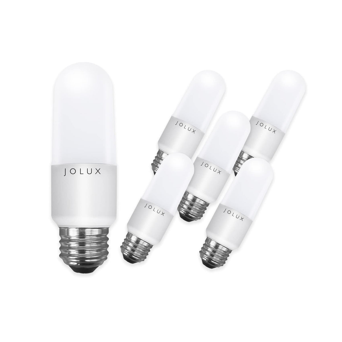 Jolux LED Stick Light Bulbs front view showing slim cylindrical design for easy replacement