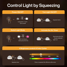JolyWell BPA-free silicone construction ensures a safe, baby-friendly night light.