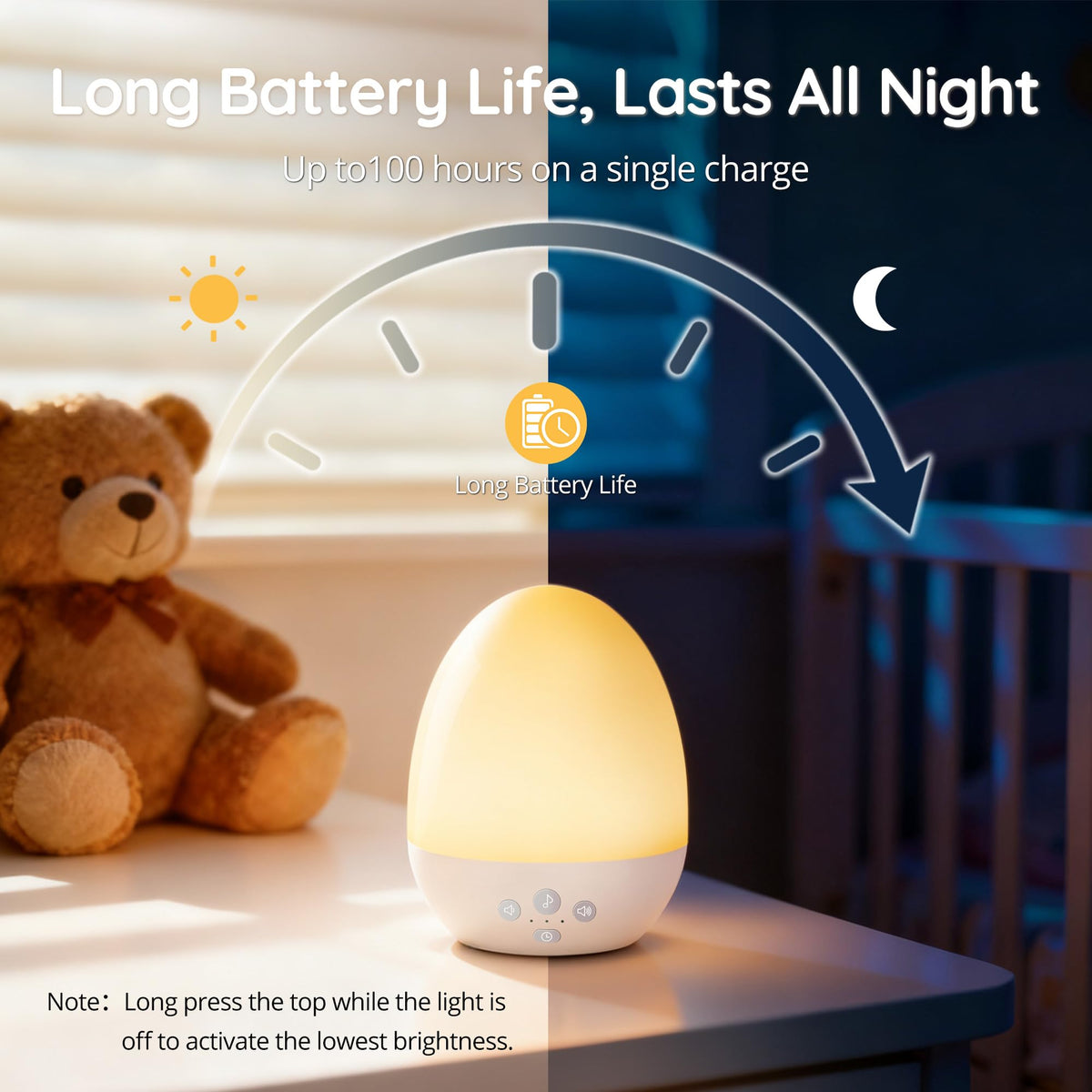 JolyWell RGB mood lighting offers eight colors for mood shifts.