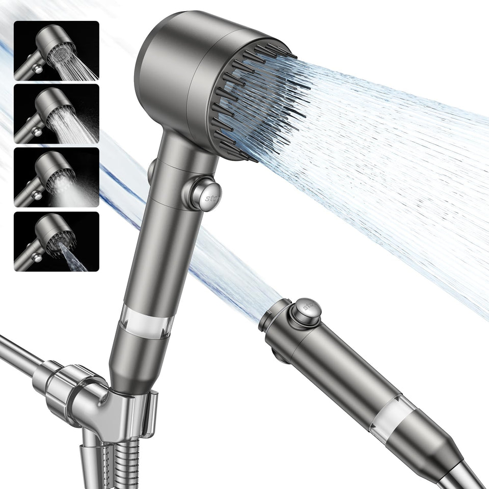 Jomst filtered shower head handheld with versatile spray modes for customized showers