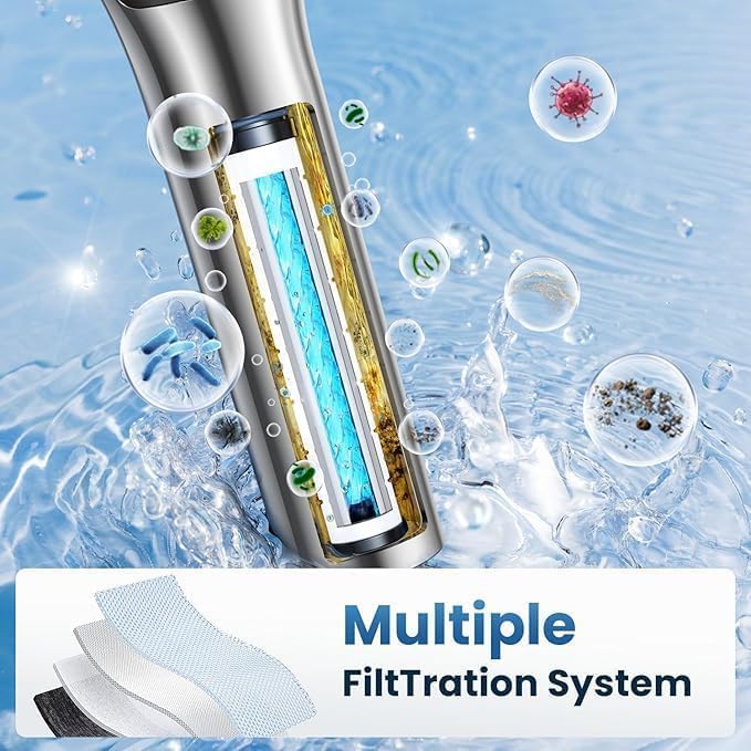 Jomst adjustable angle and flexible hose simplify bathroom installation and use.
