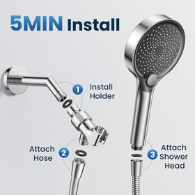 Jomst easy, tool-free installation makes upgrading bathrooms quick.