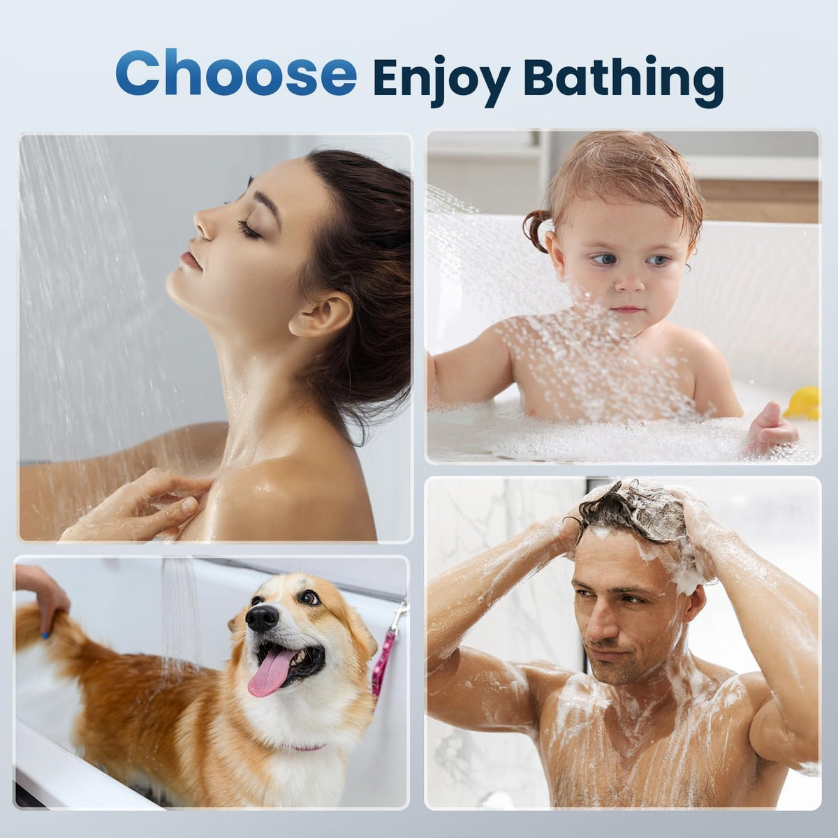Jomst water-efficient design preserves pressure while saving water during showers.