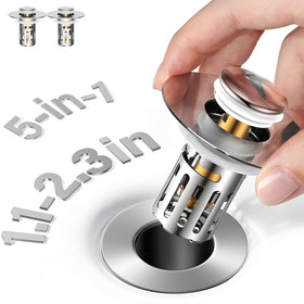 JOMSTHOME 5-in-1 stopper assembly for secure water sealing and drainage.
