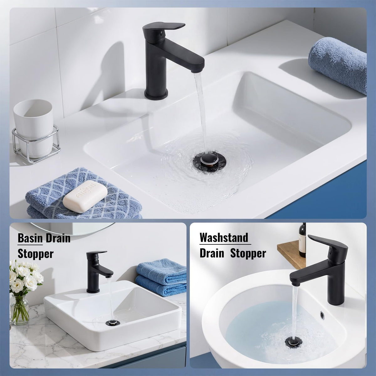 JOMSTHOME universal fit covers 1.1–2.36 inch drains for wide compatibility.