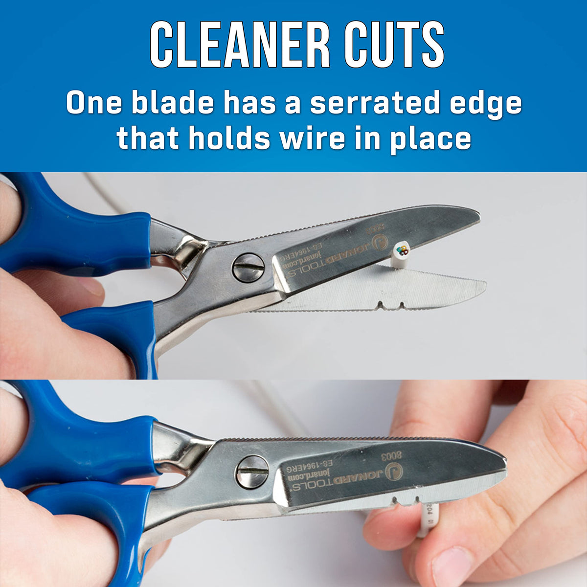 Jonard Tools ES-1964ERG scissors with back scraper and file for cleanup.