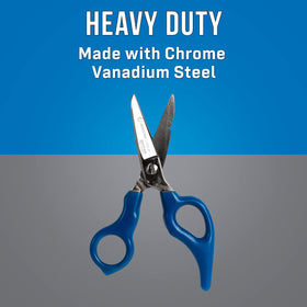 Jonard Tools ES-1964ERG scissors show notches for stripping 18-20 and 22-24 AWG wire.