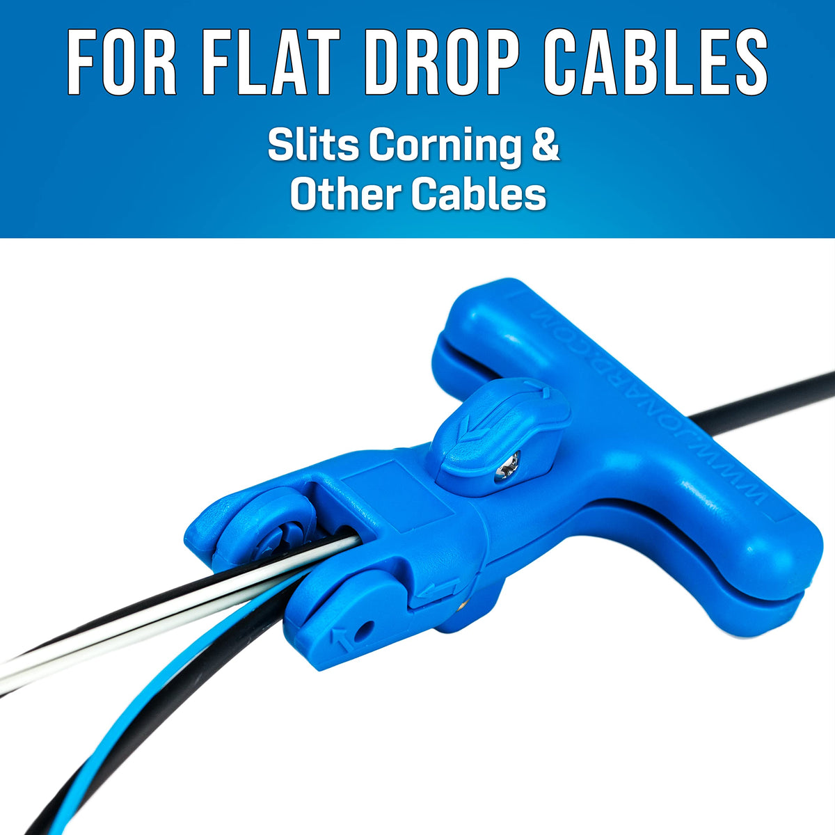 Jonard Tools FOD-2000 Corning flat cable compatibility enables precise slitting.