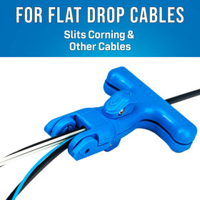 Jonard Tools FOD-2000 Corning flat cable compatibility enables precise slitting.