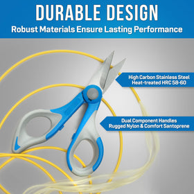 Jonard Tools JIC-186 high-carbon stainless steel blades for durability.