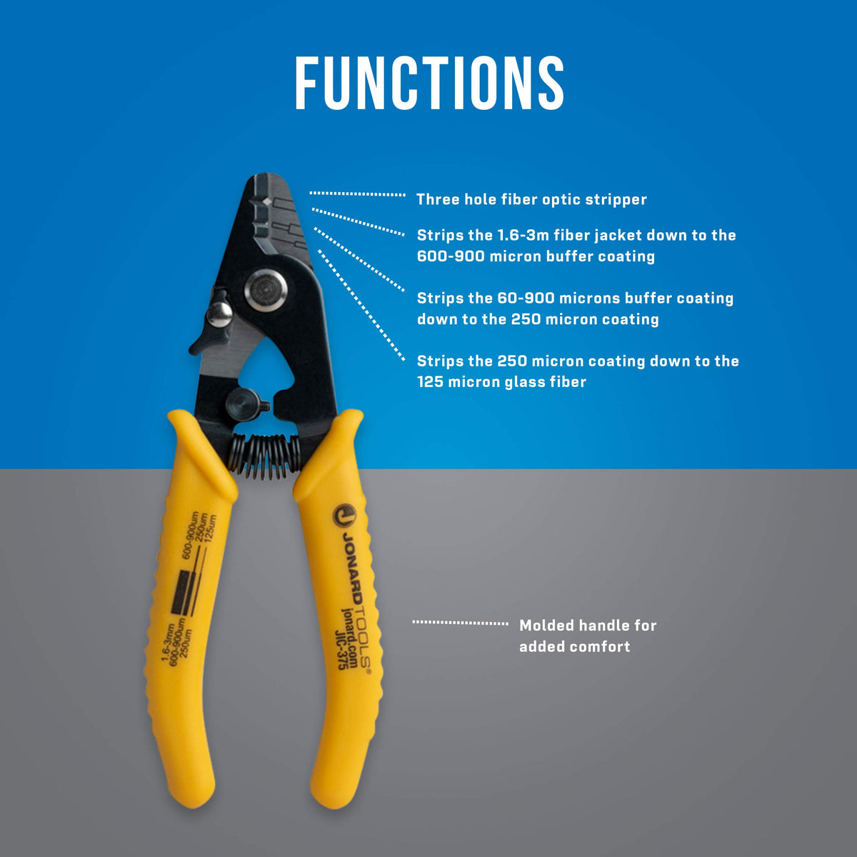 Jonard Tools JIC-375 safety lock for safe storage when not in use.
