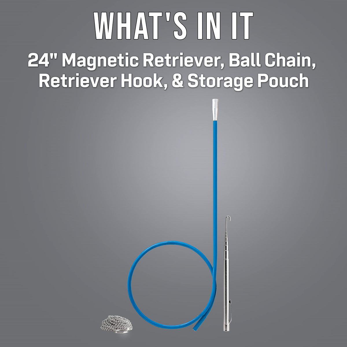 Jonard Tools MRS-24 ball chain with stop ring enabling secure wall access