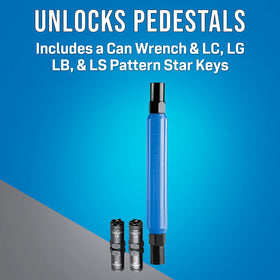 Jonard Tools SSK-876 LC and LG keys close-up showing pattern compatibility for quick swaps