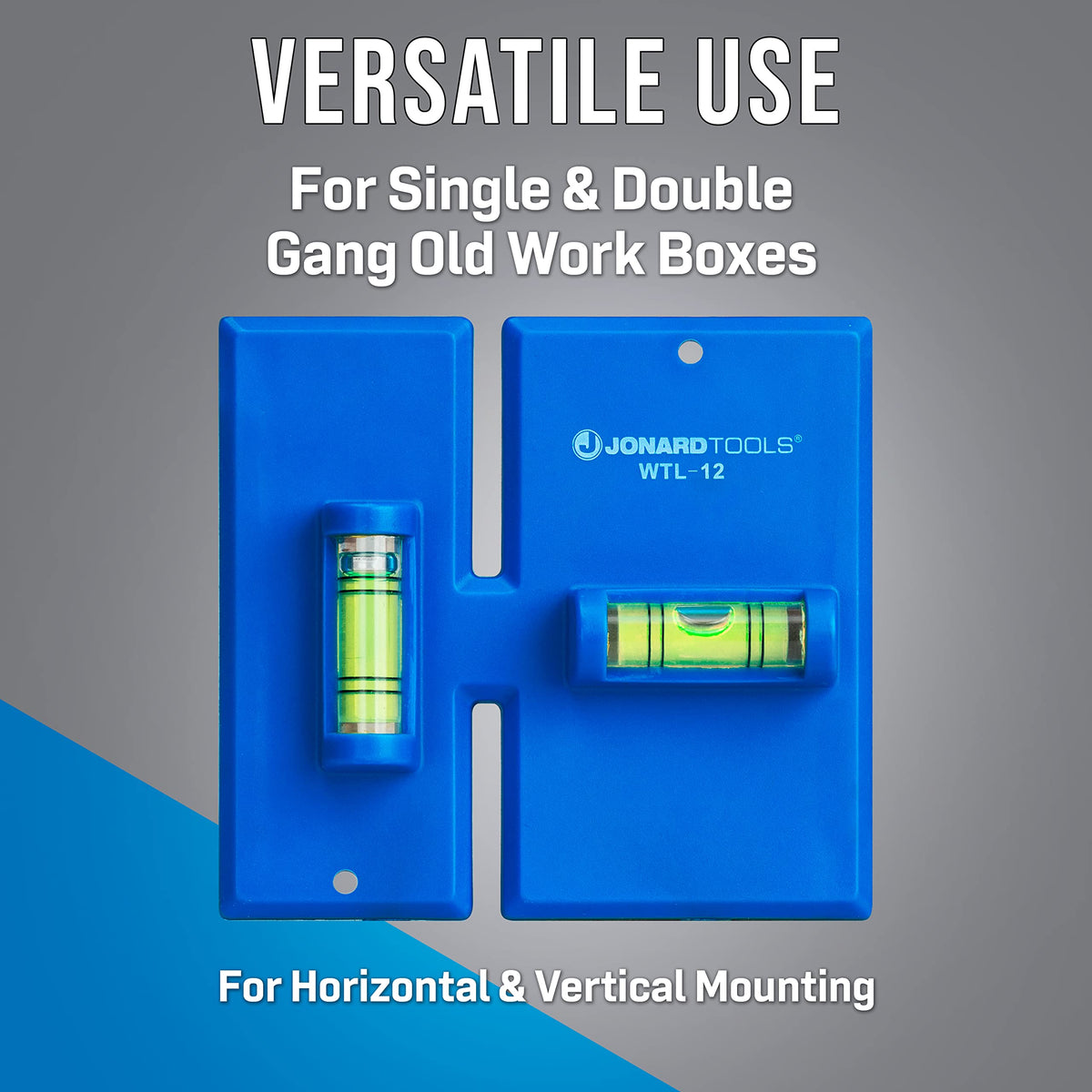 WTL-12 built‑in level ensures perfectly aligned placements during installation.