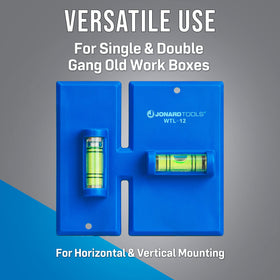 WTL-12 built‑in level ensures perfectly aligned placements during installation.