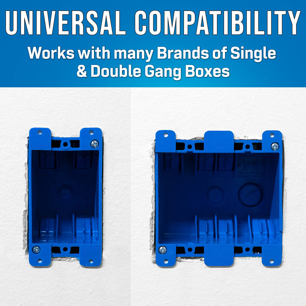 Jonard Tools WTL-12 cutout dimensions: single and double gang openings for accurate tracing.
