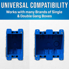 Jonard Tools WTL-12 cutout dimensions: single and double gang openings for accurate tracing.