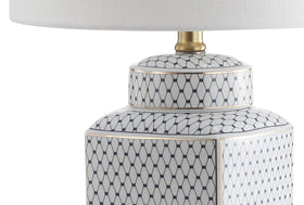 LED bulbs included for immediate, energy-efficient illumination with the lamp.