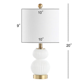 Jonathan Y brass accents highlight premium craftsmanship on a modern bedside lamp